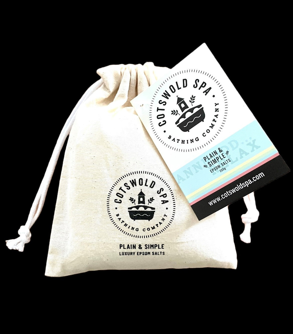 Plain & Simple Epsom Salts Cotton Pouch (250g)