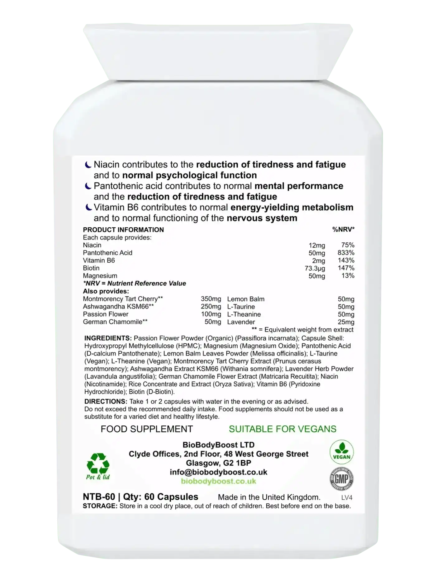 BioSnooze - Night Time Herbal Sleep Aid